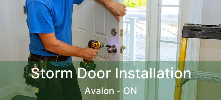  Storm Door Installation Avalon - ON