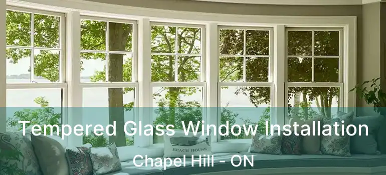  Tempered Glass Window Installation Chapel Hill - ON
