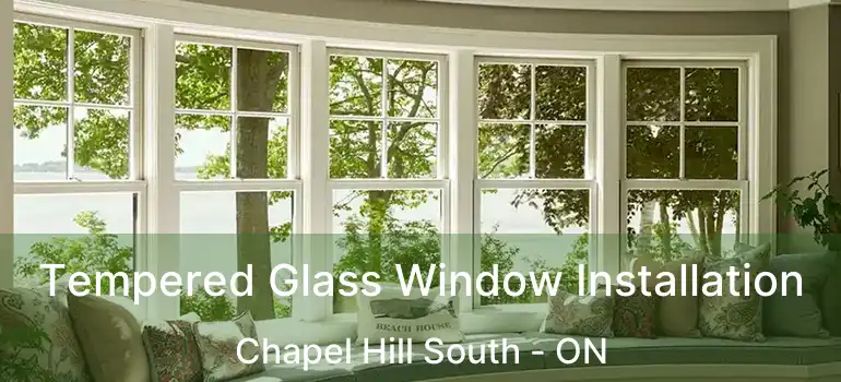  Tempered Glass Window Installation Chapel Hill South - ON