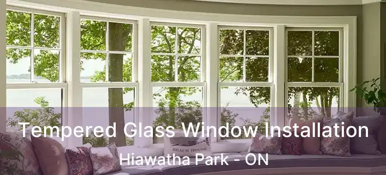  Tempered Glass Window Installation Hiawatha Park - ON