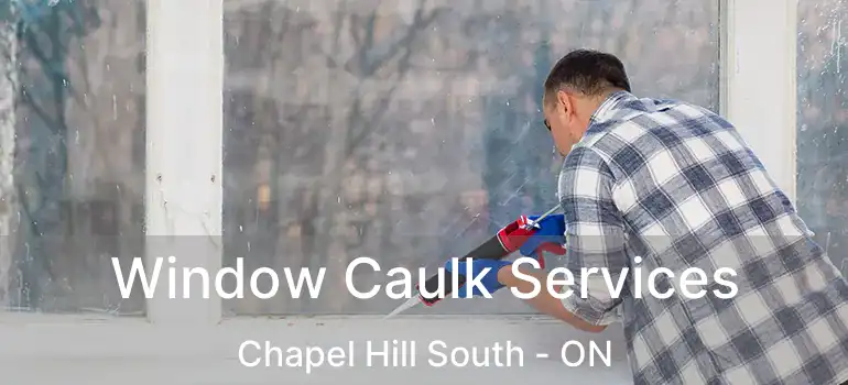  Window Caulk Services Chapel Hill South - ON