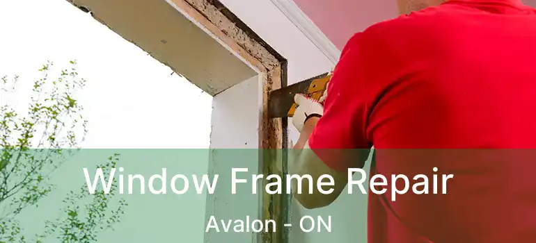  Window Frame Repair Avalon - ON