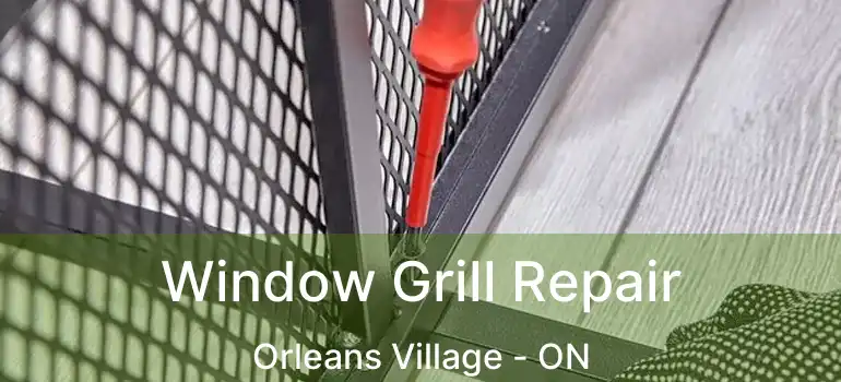  Window Grill Repair Orleans Village - ON