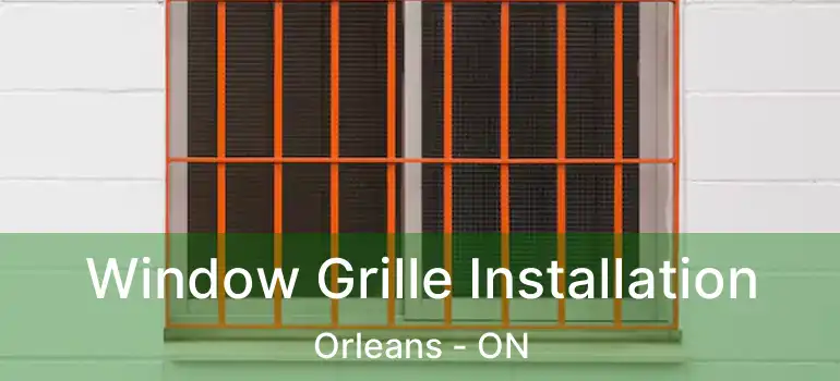  Window Grille Installation Orleans - ON
