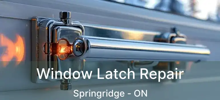  Window Latch Repair Springridge - ON