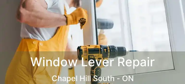  Window Lever Repair Chapel Hill South - ON