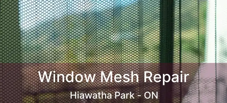  Window Mesh Repair Hiawatha Park - ON