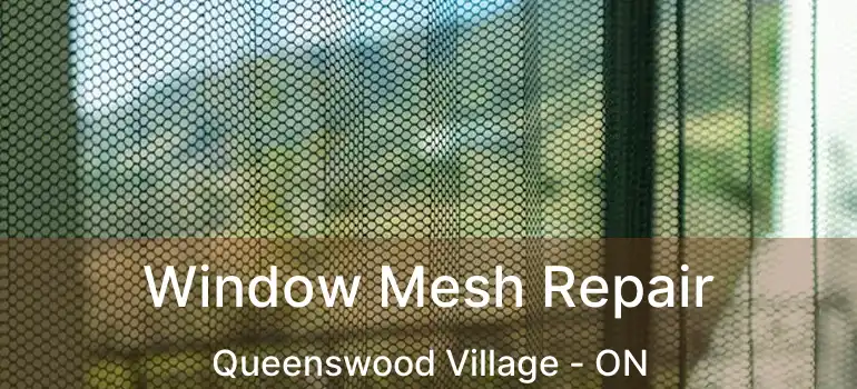  Window Mesh Repair Queenswood Village - ON