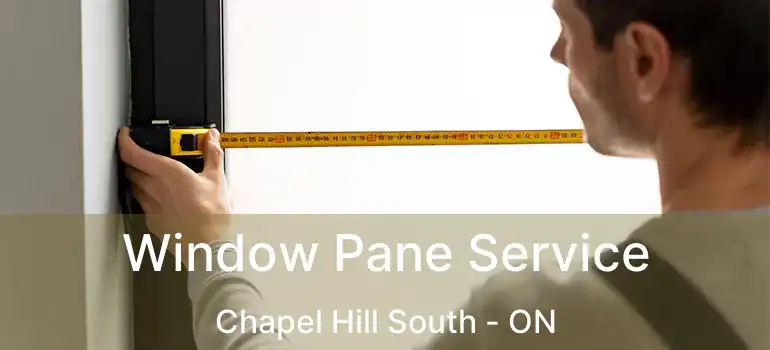  Window Pane Service Chapel Hill South - ON