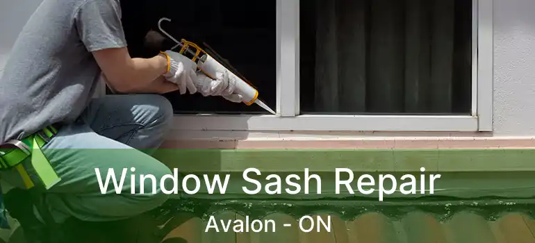  Window Sash Repair Avalon - ON