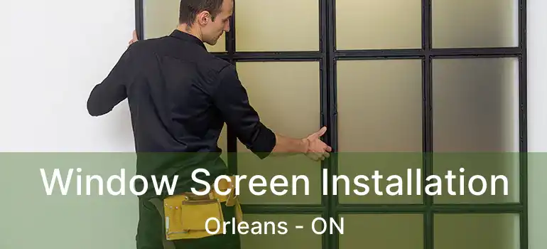  Window Screen Installation Orleans - ON