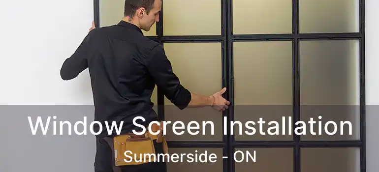  Window Screen Installation Summerside - ON