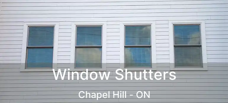  Window Shutters Chapel Hill - ON