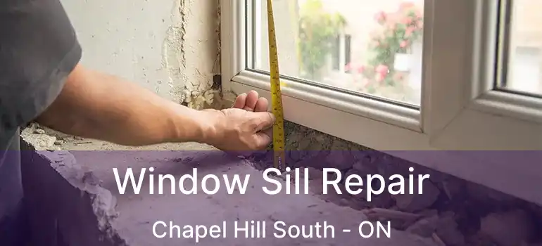 Window Sill Repair Chapel Hill South - ON