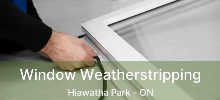  Window Weatherstripping Hiawatha Park - ON