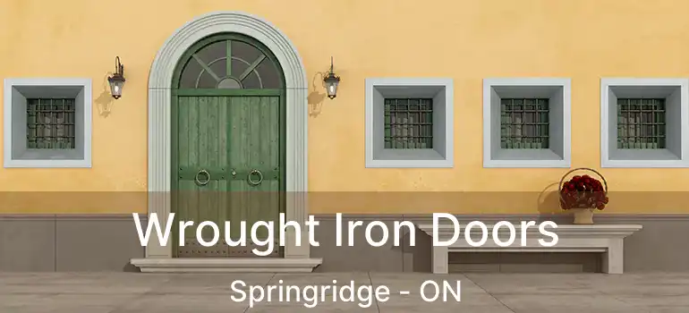  Wrought Iron Doors Springridge - ON